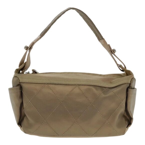 CHANEL Paris Biarritz Shoulder Bag Coated Canvas Gold Tone CC Auth ar12598 - Picture 11 of 16